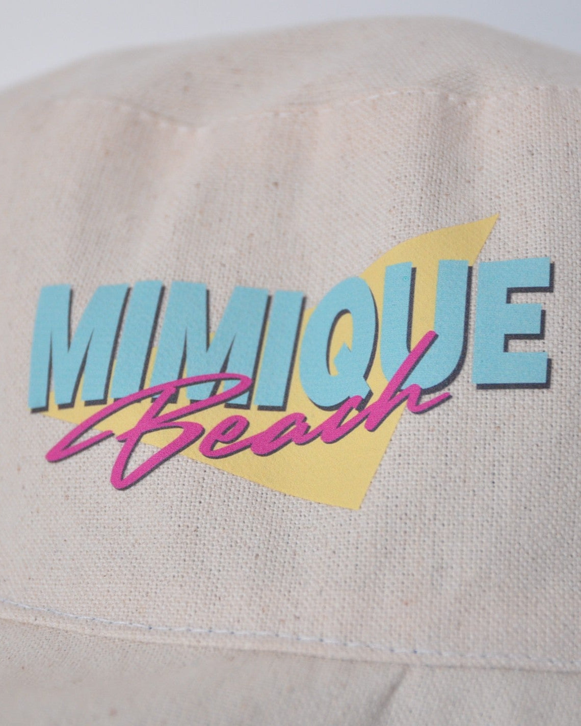 Sombrero de playa reversible vaquero & hueso con logo mimique beach