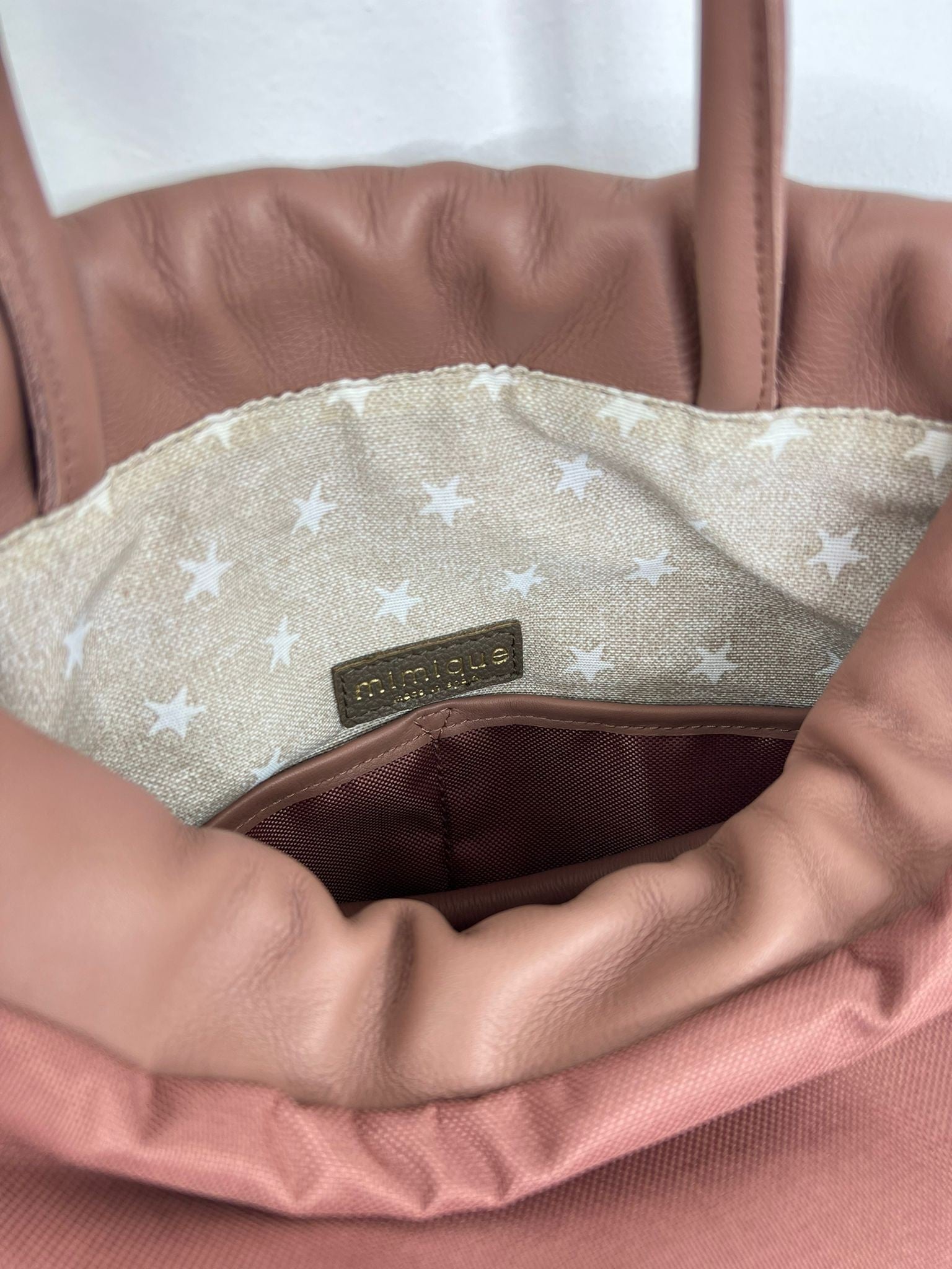 Mochila de piel con volantes para mujer Mimique - Hecho en España