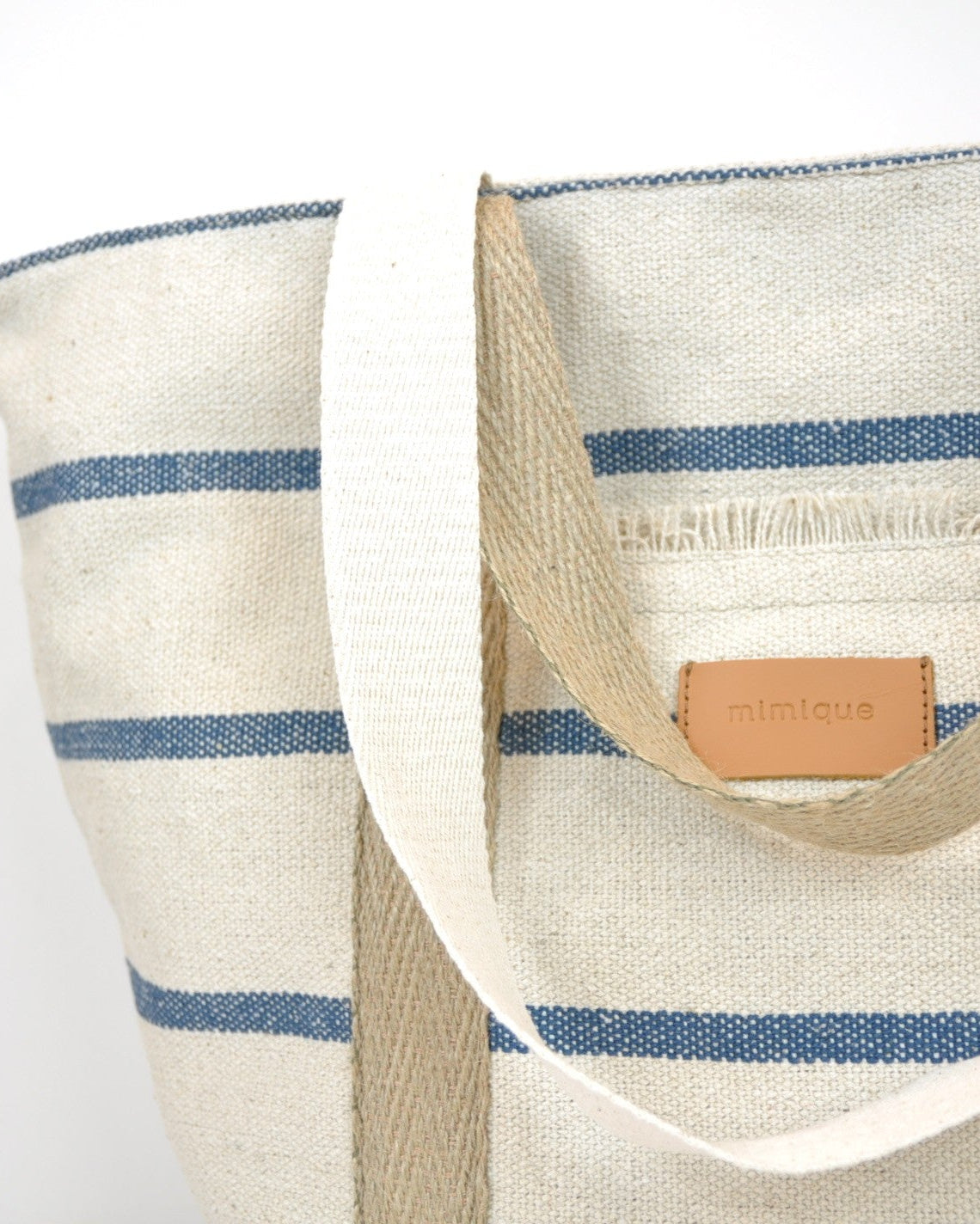 Bolsa de playa viaje CAPAZO RAYA NAVY Mimique Made in Spain. Gran capacidad