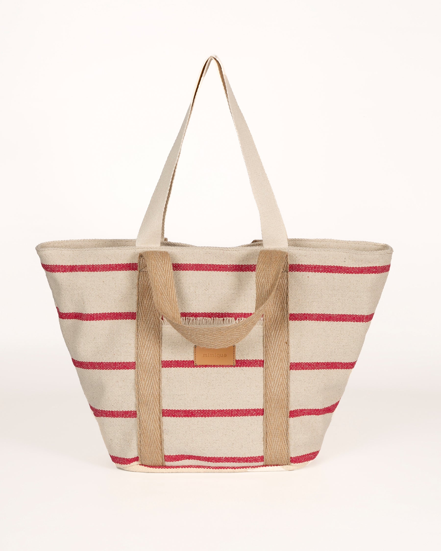 Bolsa de playa viaje loneta gran calidad y capacidad Mimique. Capazo made in Spain