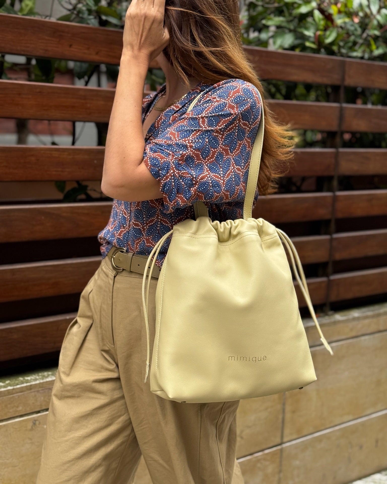 Bolso Tote bag para mujer Barro de Mimique en piel vainilla. Gran calidad y capacidad
