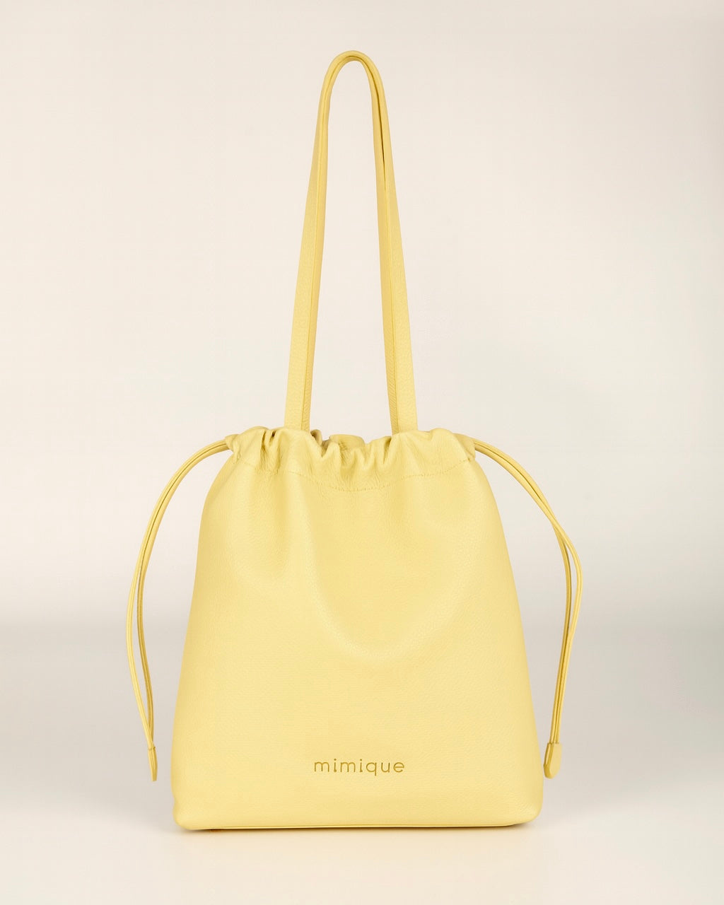 Bolso tote bag para mujer Barro de Mimique. Piel color vainilla. Hecho en España