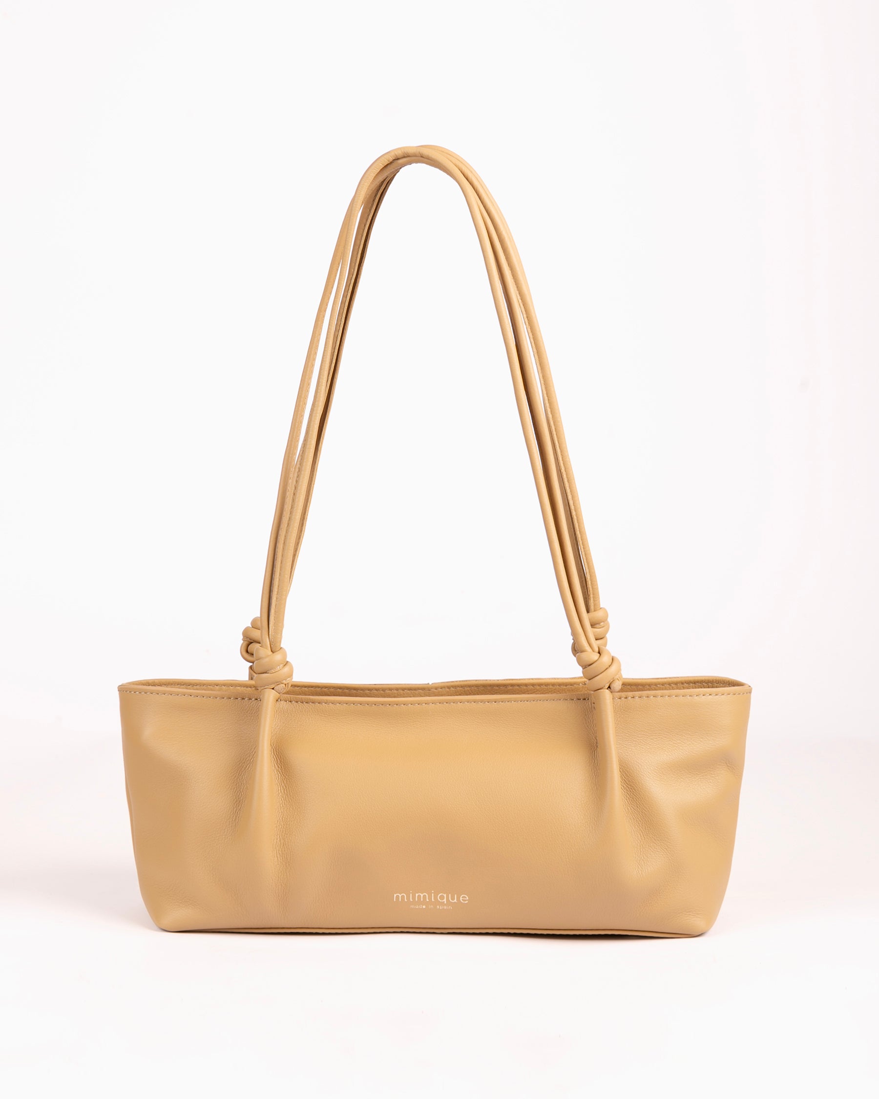 Bolso baguette TORANDA de Mimique en piel, hecho a mano en España