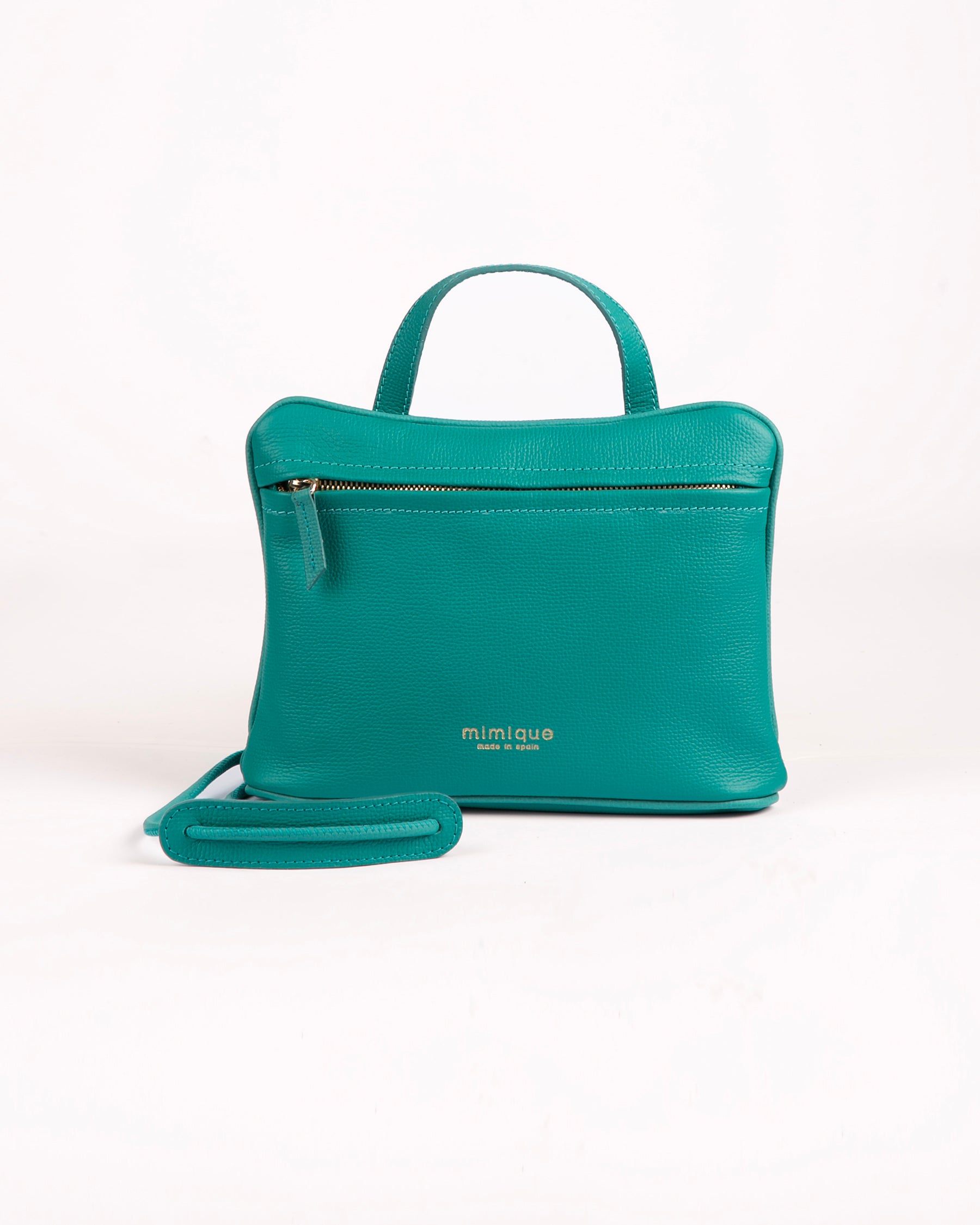 Bolso bandolera de piel con asa ajustable América de Mimique