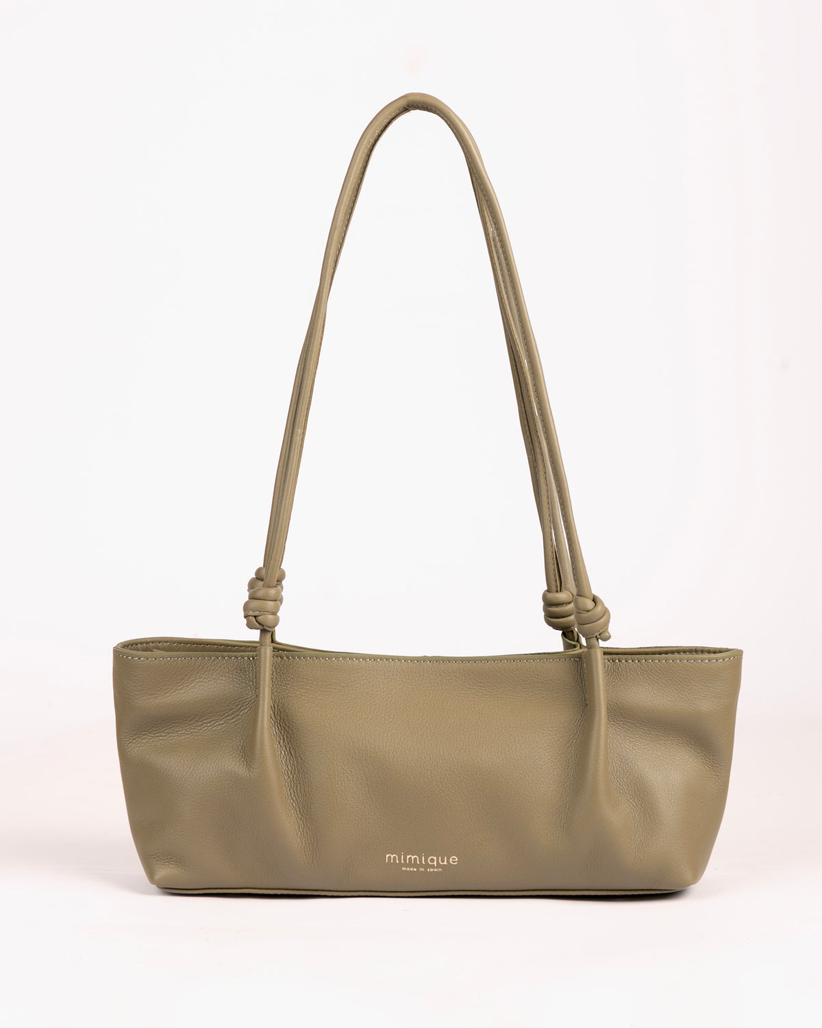 Toranda verde salvia Mimique bolso baguette para mujer en piel de máxima calidad made in Spain