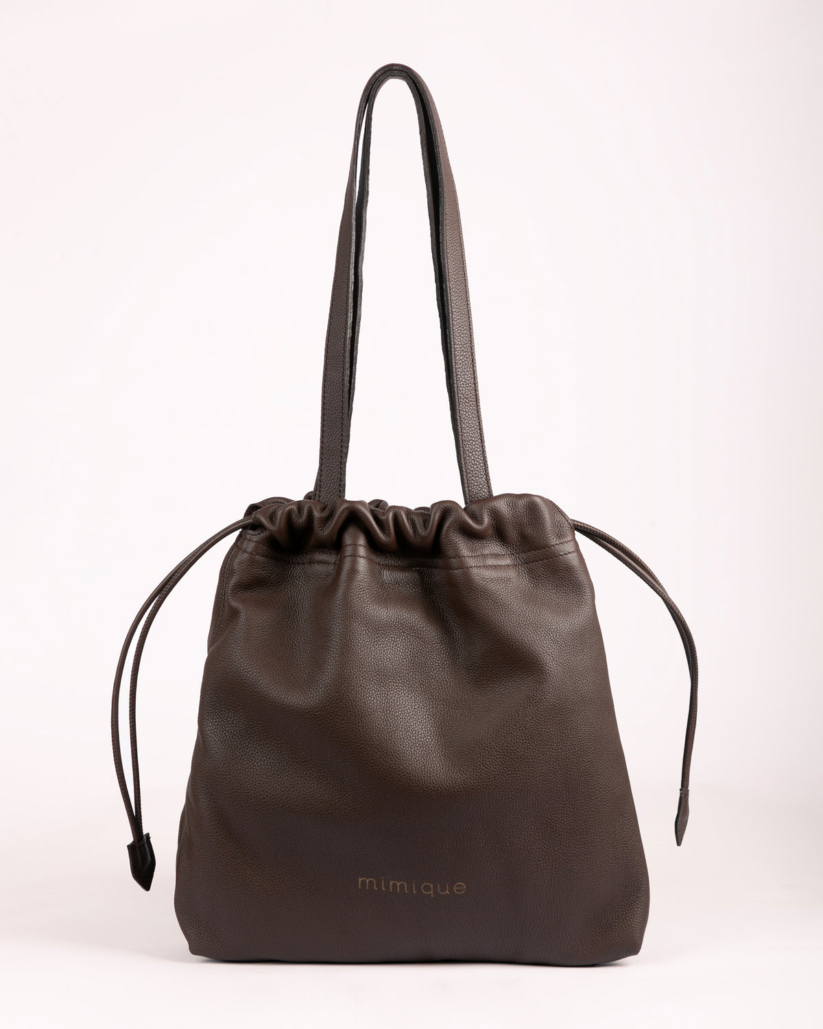 Tote bag shopper Barro marrón chocolate Mimique para mujer gran calidad y capacidad made in spain
