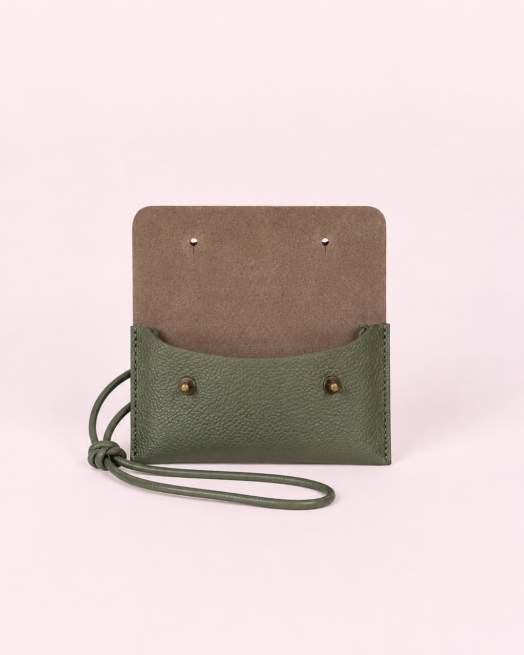 Funda de móvil de piel verde Mimique de máxima calidad cómoda y ligera con forro interior