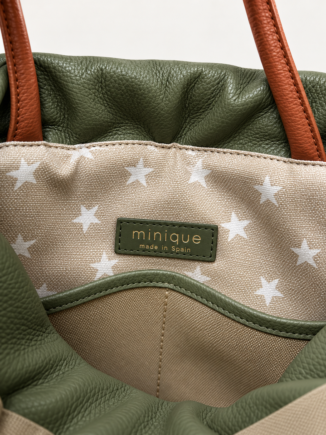 Mochila bolso urbana para mujer Zahora mini Mimique de piel y loneta premium hecha a mano en España