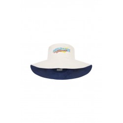 Sombrero de playa reversible vaquero & hueso con logo mimique beach