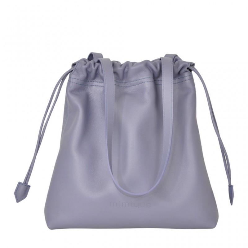 leather bag blueberry