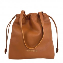 Bolso Tote Bag de piel gran capacidad Barro hecho a mano en España color cuero