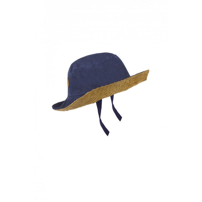 Sombrero de lluvia navy & mostaza