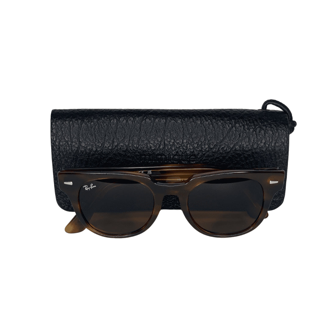 funda de gafas piel negro mimique