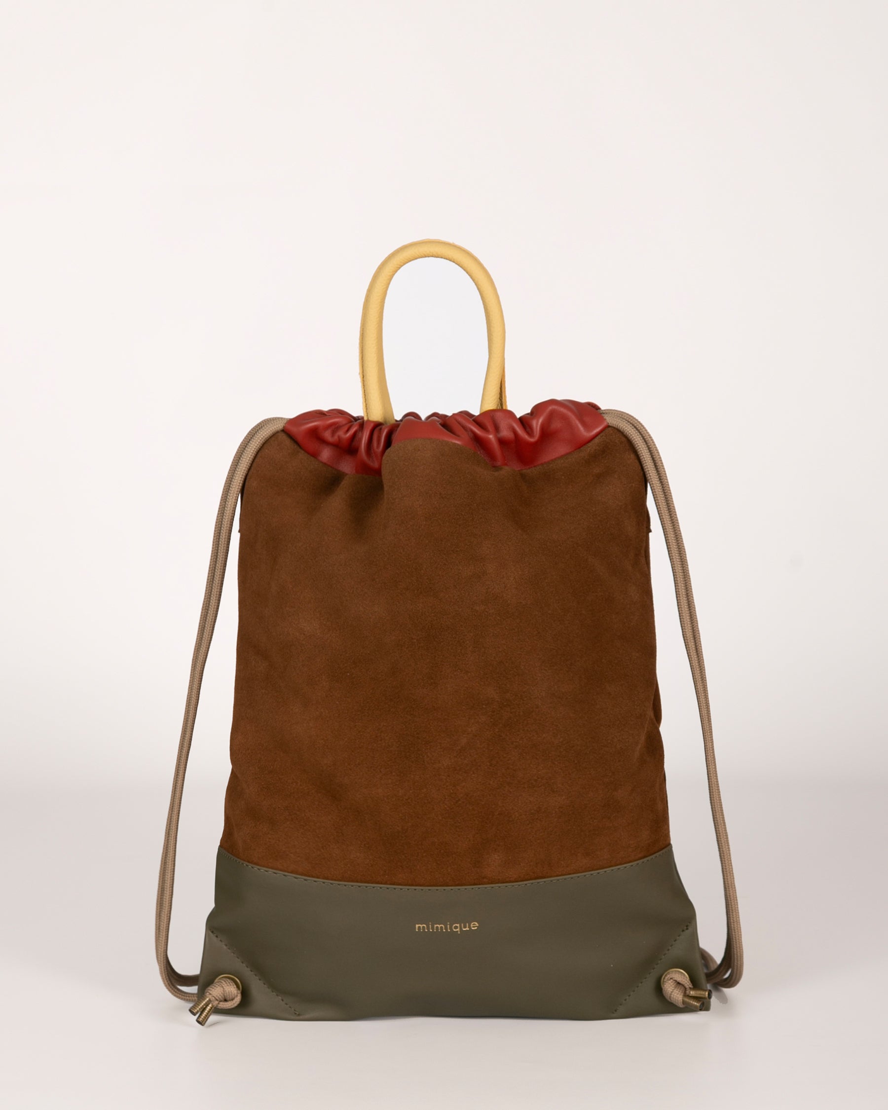 Mochila de mujer de piel y ante Arra Mimique. Calidad made in spain