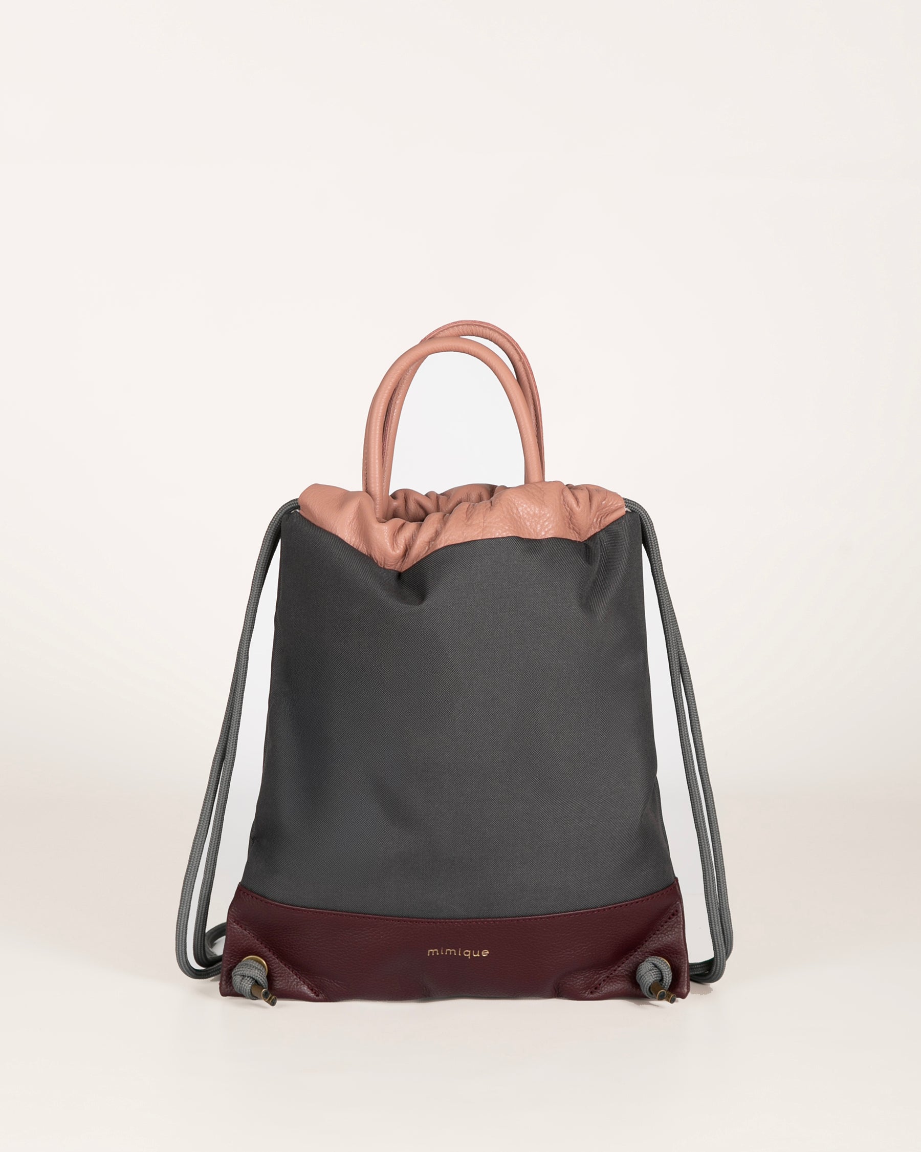 Mochila mediana Atalaya gris de Mimique. Ligera, cómoda, gran calidad