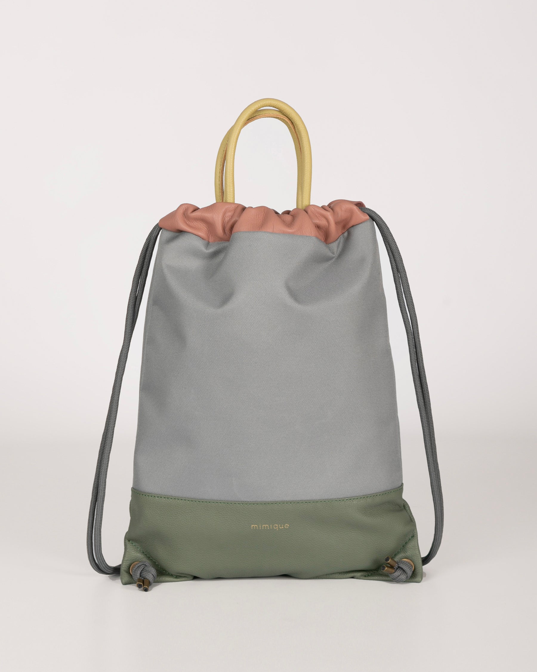 Mochila Sevalle de Mimique de loneta y piel. Ligera y de gran capacidad
