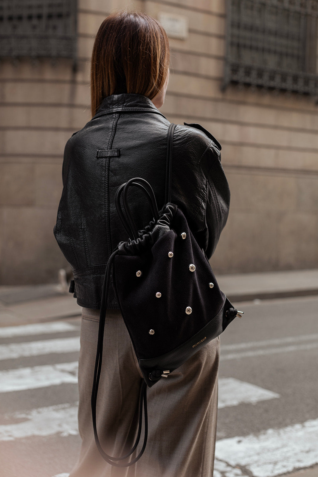 Tachuelas mini half ball in black
