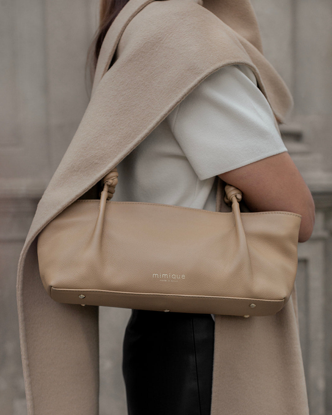 Bolso de piel para mujer Toranda de Mimique hecho a mano en España por expertos artesanos