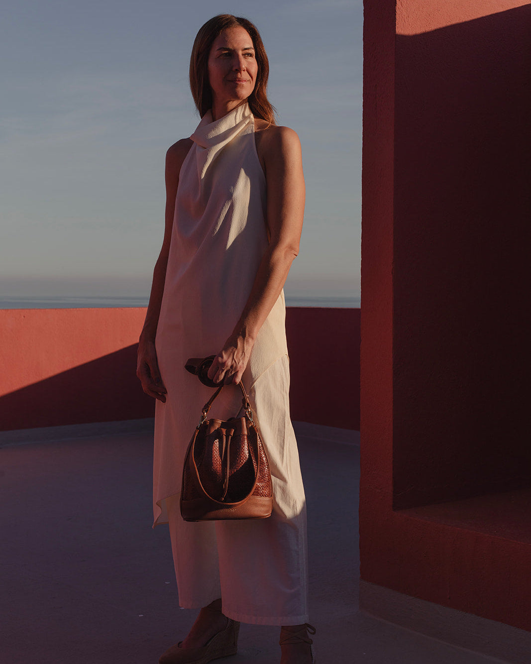 Serín trenzado coñac Mimique bolso bandolera para mujer en piel máxima calidad made in Spain