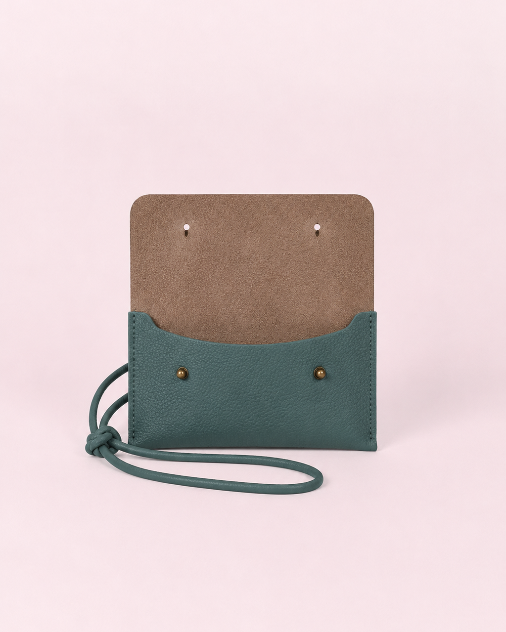 Funda de móvil de piel para colgar color verde aguamarina de Mimique con forro interior de calidad