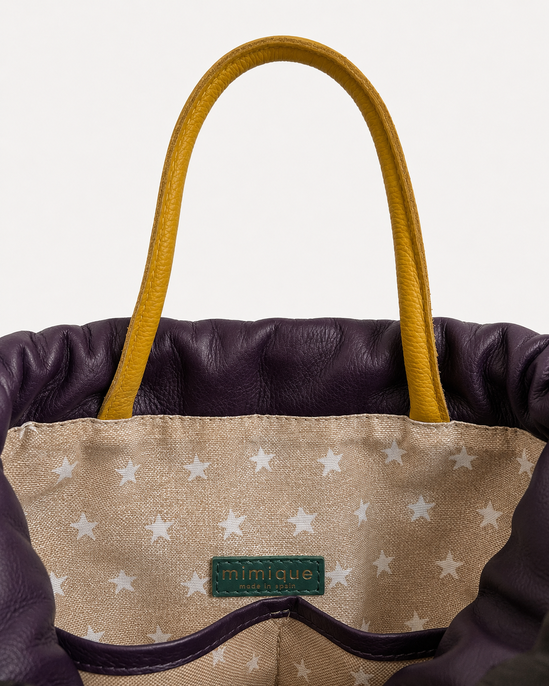Arra gris oscuro mochila bolso Mimique con forro, bolsillo interior y asa de mano cómoda, ligera y de gran capacidad