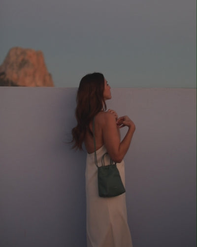 Bolso bombonera bandolera para mujer Cue de Mimique en piel de máxima calidad hecho a mano en España